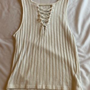 Ivory white thick tank